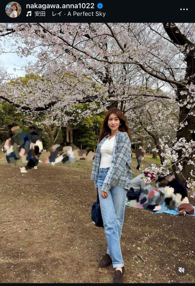 中川安奈のインスタグラム＠ｎａｋａｇａｗａ．ａｎｎａ１０２２から