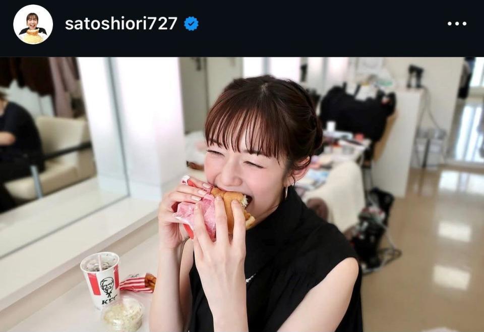 佐藤栞里のインスタグラム＠ｓａｔｏｓｈｉｏｒｉ７２７から