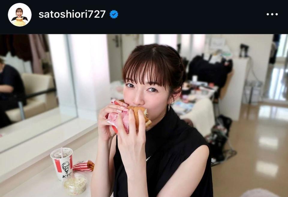 佐藤栞里のインスタグラム＠ｓａｔｏｓｈｉｏｒｉ７２７から