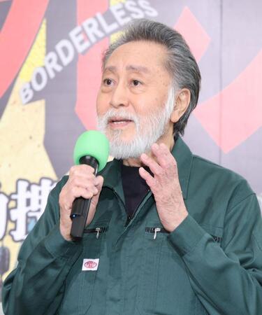 テレビ朝日系ドラマ「ボーダレス～広域移動捜査隊～」記者会見に登場した北大路欣也（撮影・伊藤笙子）