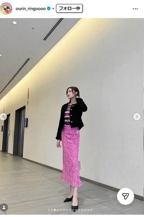王林インスタグラム＠ｏｕｒｉｎ＿ｒｉｎｇｏｏｏｏ