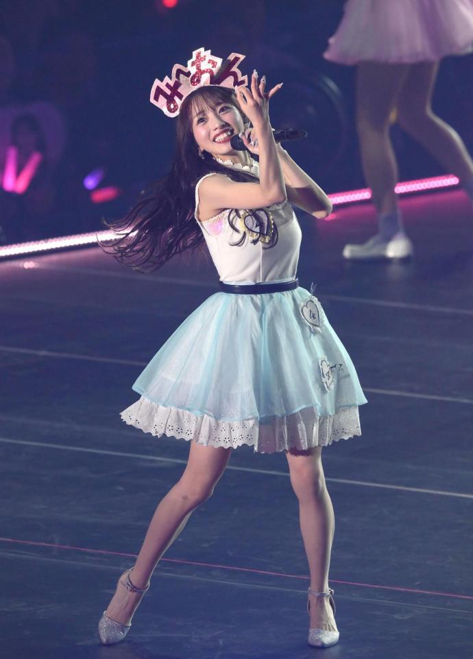 卒業コンサートを開催した向井地美音（撮影・堀内翔）