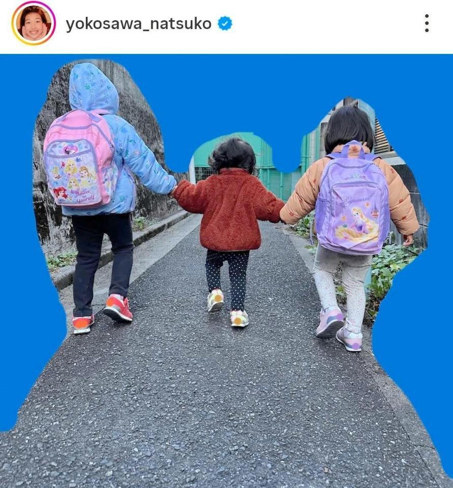 ２４年１２月１７日付の横澤夏子のインスタグラム＠ｙｏｋｏｓａｗａ＿ｎａｔｓｕｋｏより