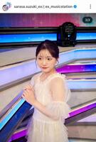 鈴木新彩アナのインスタグラム＠ｓａｒａｓａ．ｓｕｚｕｋｉ＿ｅｘ（４月５日付）より