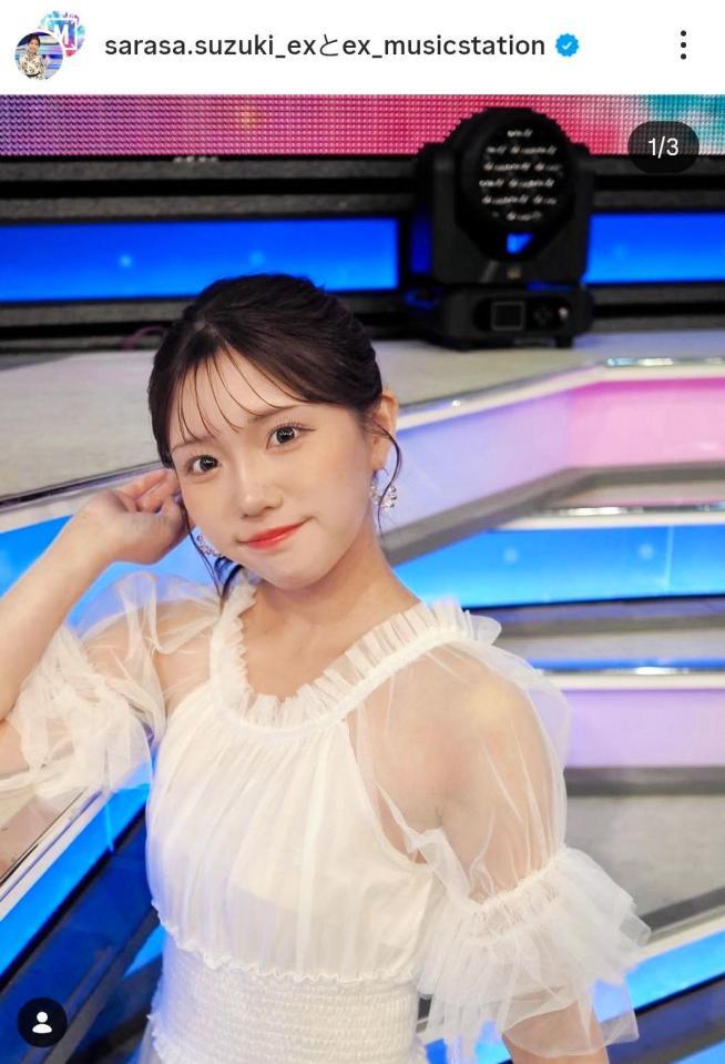 鈴木新彩アナのインスタグラム＠ｓａｒａｓａ．ｓｕｚｕｋｉ＿ｅｘ（４月５日付）より