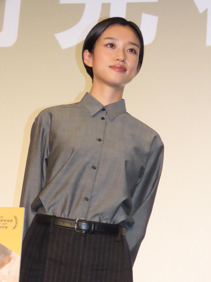 先行上映会に出席した河合優実