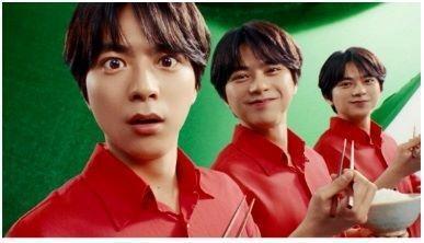 「サトウのごはん」シリーズ新商品「新定番」の新ＣＭに起用されたｔｉｍｅｌｅｓｚ・佐藤勝利