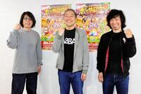 　「ヤッサ！２０２６」の取材会に出席したウルフルズの（左から）ジョンＢ、トータス松本、サンコンＪｒ．