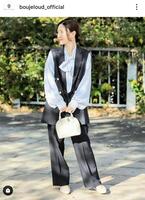 入学式コーデの色違いパターン。普段のお出かけ服にも。Ｂｏｕ　Ｊｅｌｏｕｄの公式インスタグラム＠ｂｏｕｊｅｌｏｕｄ＿ｏｆｆｉｃｉａｌより