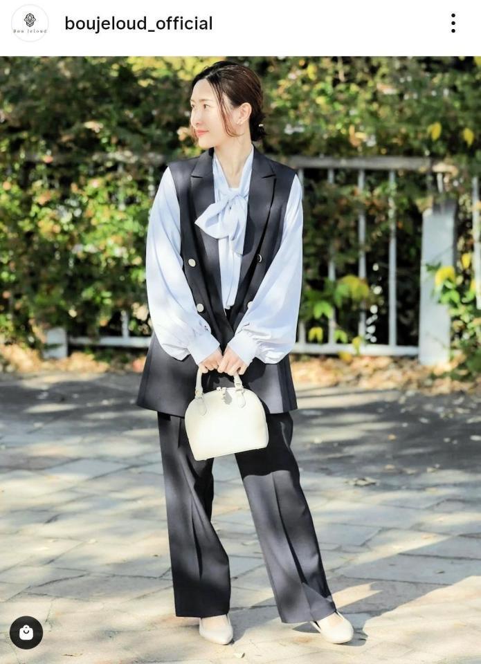 入学式コーデの色違いパターン。普段のお出かけ服にも。Ｂｏｕ　Ｊｅｌｏｕｄの公式インスタグラム＠ｂｏｕｊｅｌｏｕｄ＿ｏｆｆｉｃｉａｌより