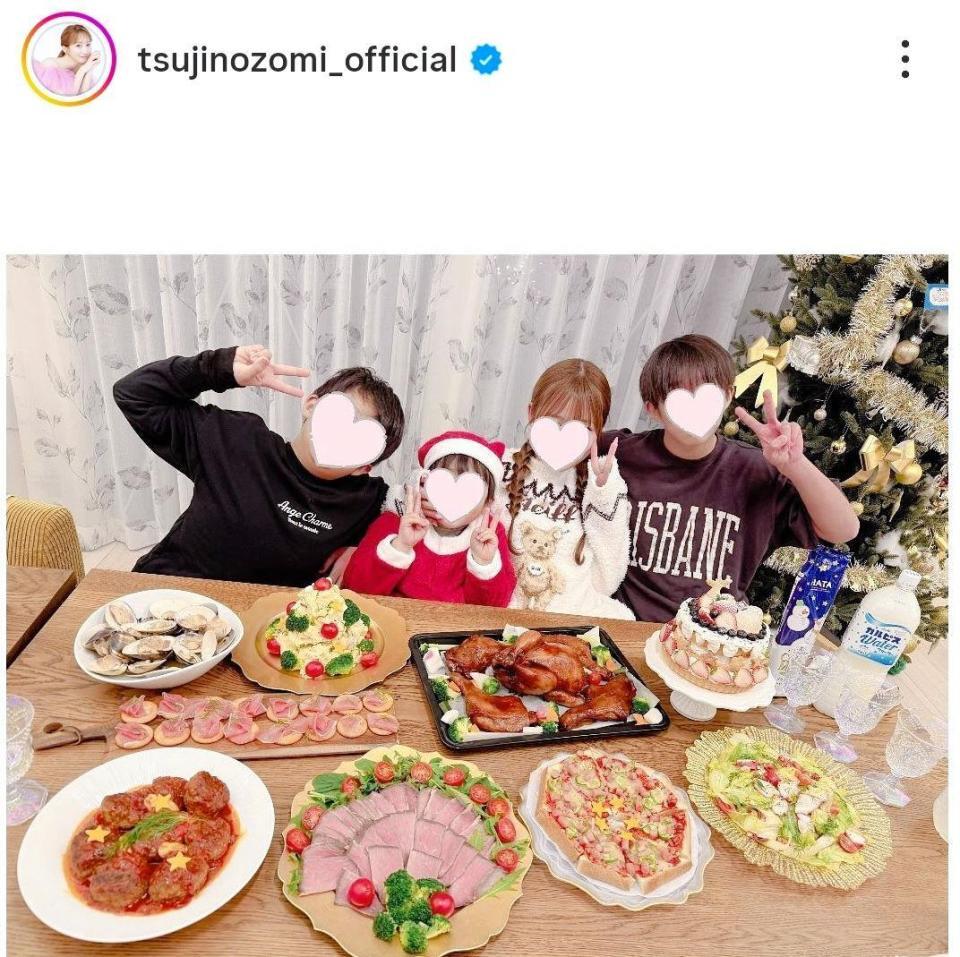Ｘマスごはん。２４年１２月２６日付の辻希美のインスタグラム＠ｔｓｕｊｉｎｏｚｏｍｉ＿ｏｆｆｉｃｉａｌより
