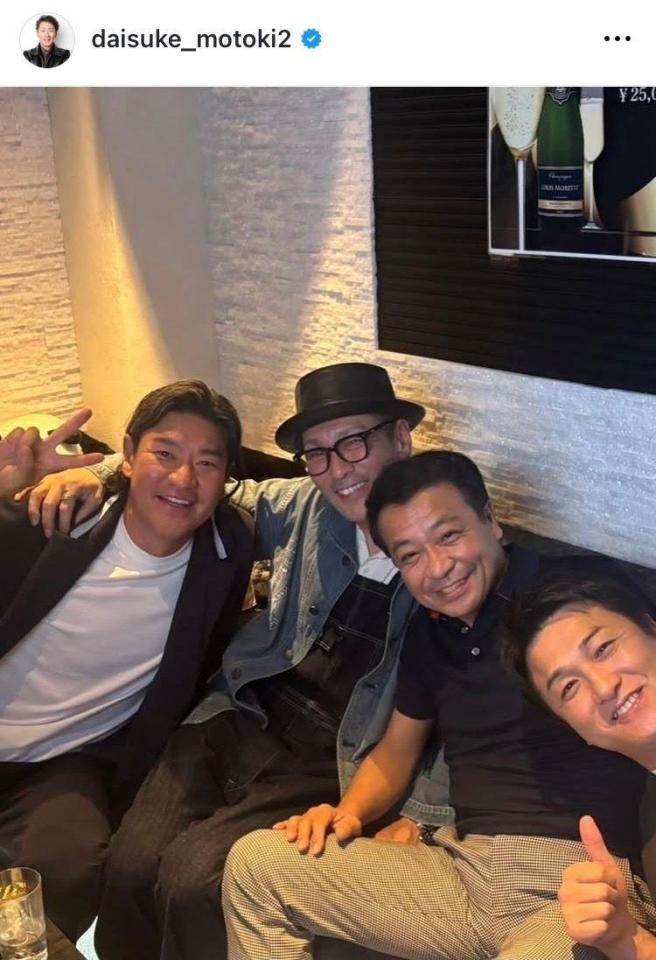 元木大介氏のインスタグラム＠ｄａｉｓｕｋｅ＿ｍｏｔｏｋｉ２から