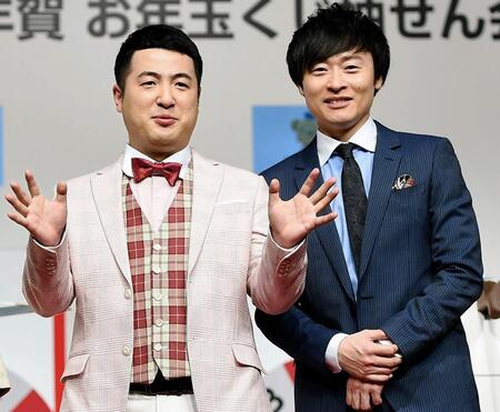 和牛・水田信二（左）と川西賢志郎