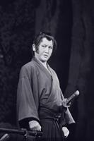 拝一刀を演じる萬屋錦之介さん＝１９７４年６月歌舞伎座（Ｃ）小池一夫　原作・小島剛夕　作画「子連れ狼」　