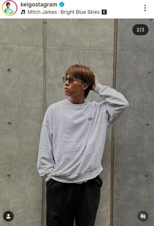 次男・圭悟さんのインスタグラム＠ｋｅｉｇｏｓｔａｇｒａｍ（２４年７月１５日付）より