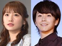 川栄李奈（左）と廣瀬智紀