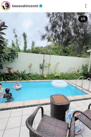 川崎希のインスタグラム＠ｋａｗａｓａｋｉｎｏｚｏｍｉ（４月１０日付）より