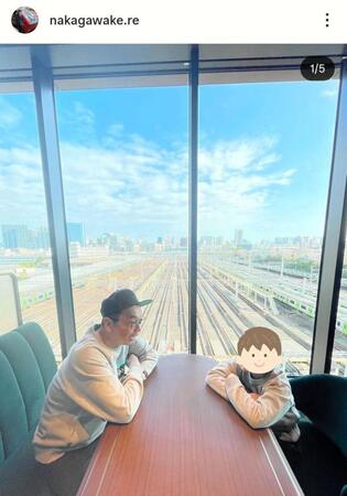中川家・礼二のインスタグラム＠ｎａｋａｇａｗａｋｅ．ｒｅ（４月１０日付）より 