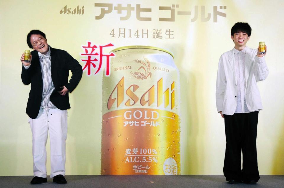 　アインシュタインの稲田直樹（左）と河井ゆずる