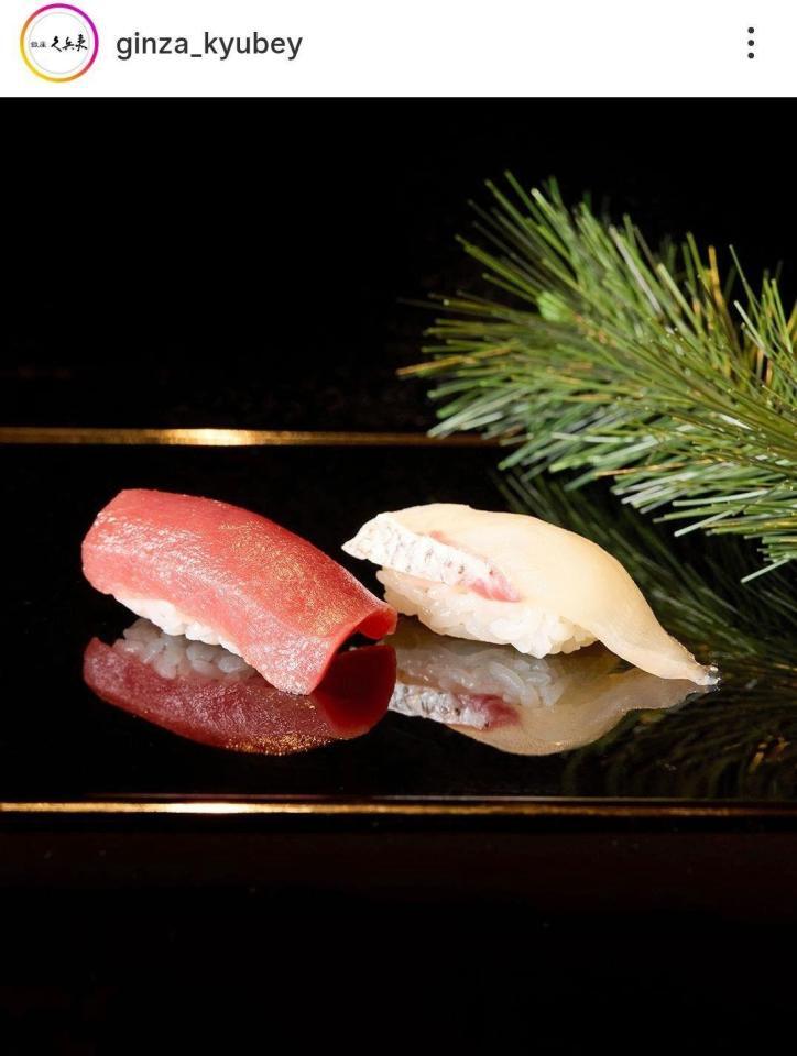 銀座久兵衛の公式インスタグラム＠ｇｉｎｚａ＿ｋｙｕｂｅｙより 