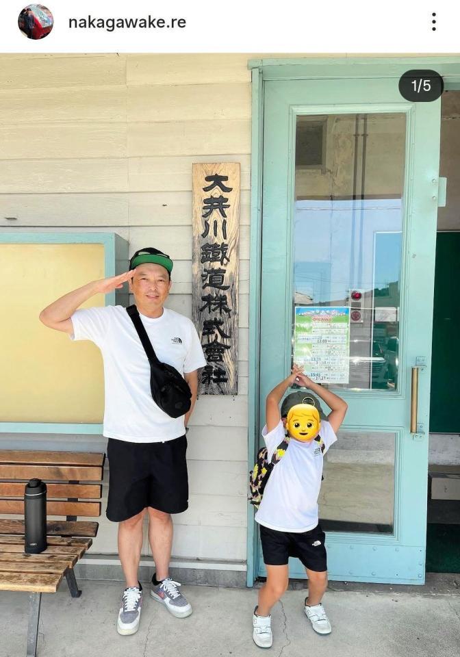 中川家・礼二のインスタグラム＠ｎａｋａｇａｗａｋｅ．ｒｅ（２５年９月２９日付）より 