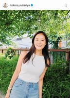 忽滑谷こころアナのインスタグラム＠ｋｏｋｏｒｏ＿ｎｕｋａｒｉｙａ（２５年６月６日付）より