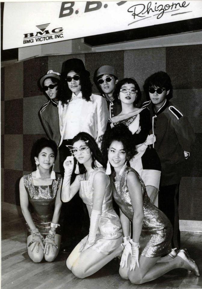 Ｂ．Ｂ．クィーンズ（１９９０年）。前列中央が宇徳敬子