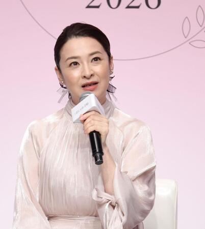 トークショーで話す檀れい（撮影・西岡正）