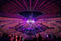 ドローンの演出でも盛り上げた櫻坂４６のライブⓒＳｅｅｄ　＆　Ｆｌｏｗｅｒ　ＬＬＣ