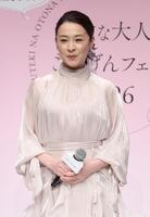 トークショーに登場した檀れい（撮影・西岡正）