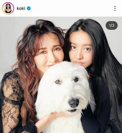 工藤静香の誕生日を祝福するＫｏｋｉ，のインスタグラム＠ｋｏｋｉより