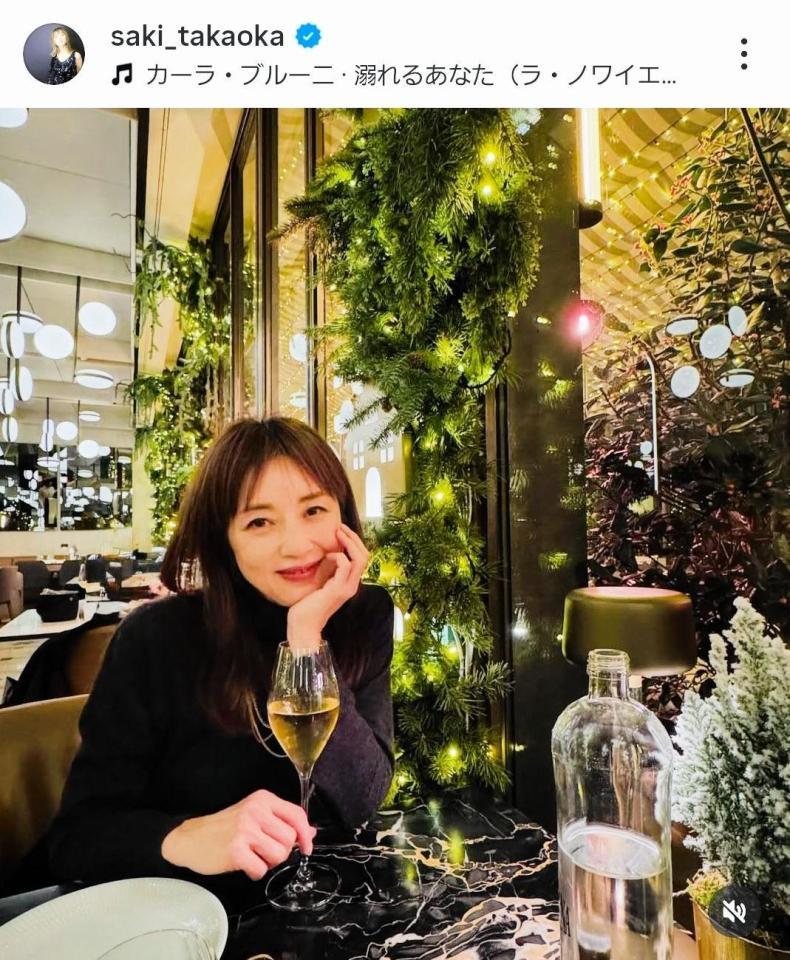 ２５年１２月２７日付の高岡早紀のインスタグラム＠ｓａｋｉ＿ｔａｋａｏｋａより