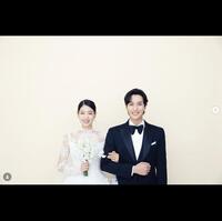 韓国芸能プロダクション・ソルト・エンターテインメントの公式インスタグラム＠より　パク・シネとチェ・テジュンは２０２２年１月に結婚を発表