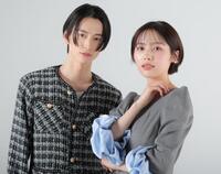 「ｓｈａｒｅ」でＷ主演を務める秋田汐梨（右）と池田匡志（撮影・吉澤敬太）