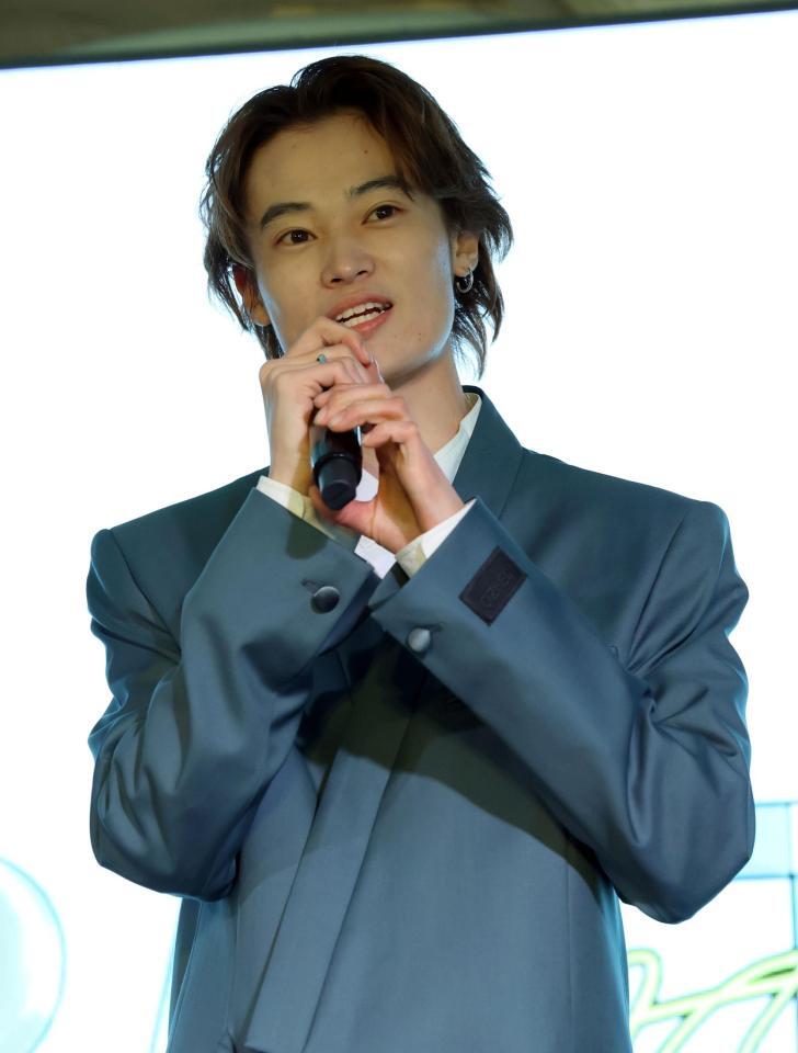 新人発掘・育成プロジェクト「ＯＰＡＬＩＳ」発表記者会見に登場した窪塚愛流（撮影・伊藤笙子）