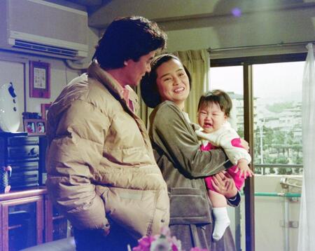 ドラマのオフショット。かとうかず子＝１９９０年１１月