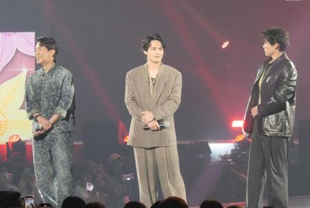 イベントに出席した（左から）オム・ギジュン、水上恒司、福士蒼汰