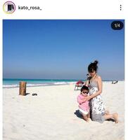 加藤ローサのインスタグラム＠ｋａｔｏ＿ｒｏｓａ＿（２３年６月２６日付）より