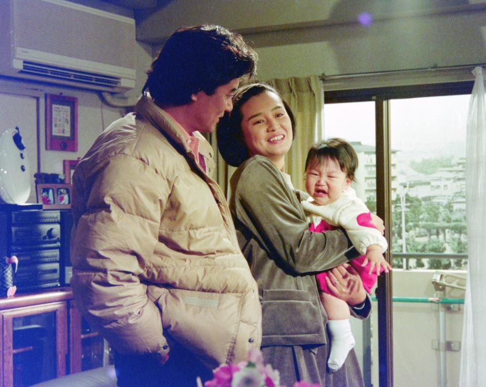 ドラマのオフショット。かとうかず子＝１９９０年１１月