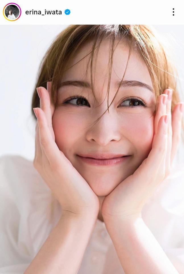 岩田恵里奈アナのインスタグラム＠ｅｒｉｎａ＿ｉｗａｔａ（４月５日付）より