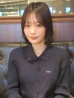 再スタートを切った上杉真央＝都内　