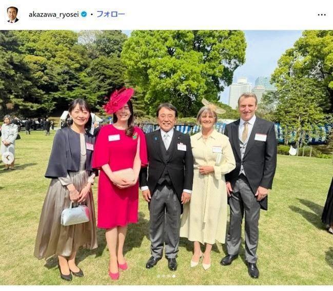 赤沢亮正氏インスタグラム＠ａｋａｚａｗａ＿ｒｙｏｓｅｉ 