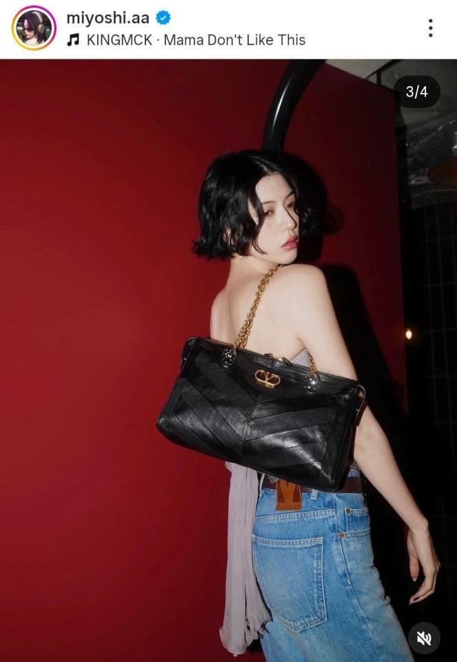 三吉彩花のインスタグラム＠ｍｉｙｏｓｈｉ．ａａ（２５年９月１９日付）より 