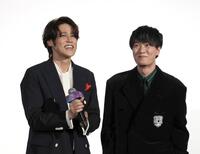 舞台あいさつに登場した宮野真守（左）と畠中祐＝東京・ＴＯＨＯシネマズ六本木ヒルズ（撮影・佐々木彰尚）