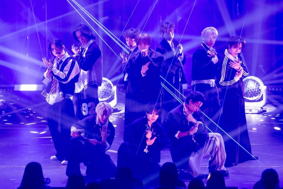 リリース記念イベントを行ったＩＮＩ（Ｃ）ＬＡＰＯＮＥ　ＥＮＴＥＲＴＡＩＮＭＥＮＴ