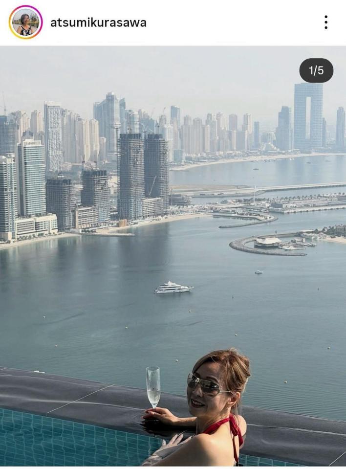 倉沢淳美のインスタグラム＠ａｔｓｕｍｉｋｕｒａｓａｗａより