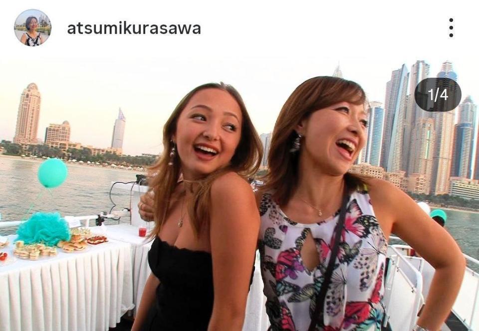 １０年前、娘ケイナとのロケで。倉沢淳美のインスタグラム＠ａｔｓｕｍｉｋｕｒａｓａｗａより