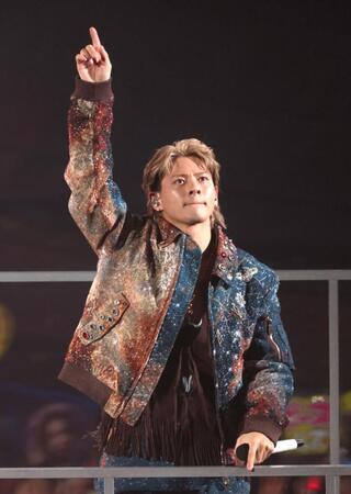 地元・名古屋でパフォーマンスした平野紫耀（撮影・伊藤笙子）