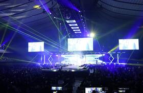 「Ｒａｋｕｔｅｎ　ＧｉｒｌｓＡｗａｒｄ　２０２６　ＳＰＲＩＮＧ／ＳＵＭＭＥＲ」が行われた国立代々木競技場第１体育館（撮影・伊藤笙子）