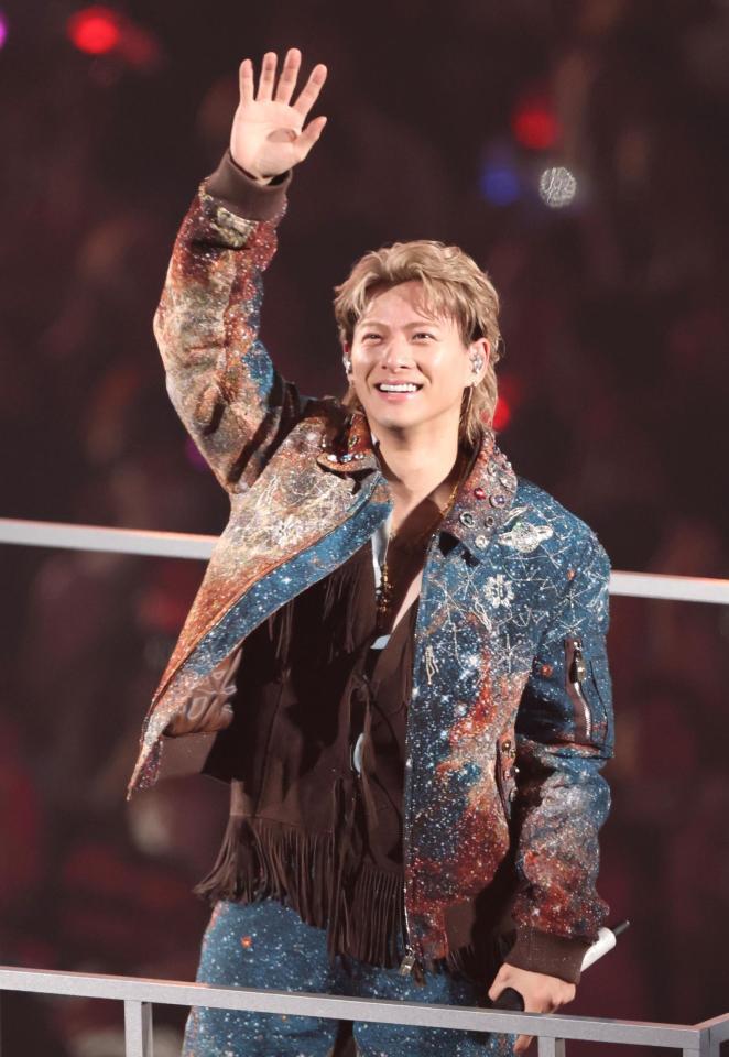 地元・名古屋でパフォーマンスしたＮｕｍｂｅｒ＿ｉ・平野紫耀（撮影・伊藤笙子）